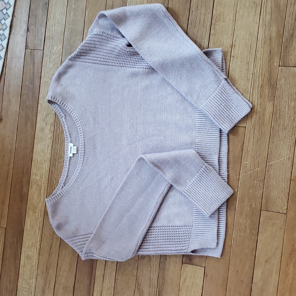 Garage light purple cropped sweater